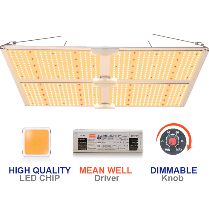 400 Watt IP65 IR730NM/660NM Dimmable 2.9umol/J FB220 Fusion Board LED