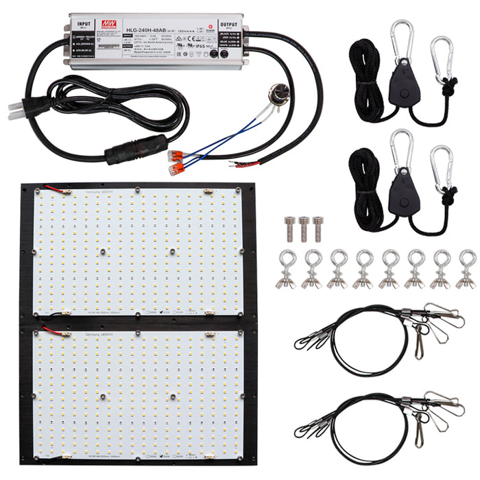 250 Watt FB288 LM301H 3500k + 660nm + UV +IR LED Fusion Board Light DIY Kit